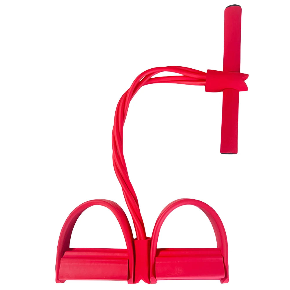 4-Tube Pedal Resistance Band Fitness Tube Pedal Ankle Puller