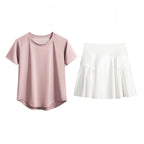 2Pcs Tennis Skirt Set