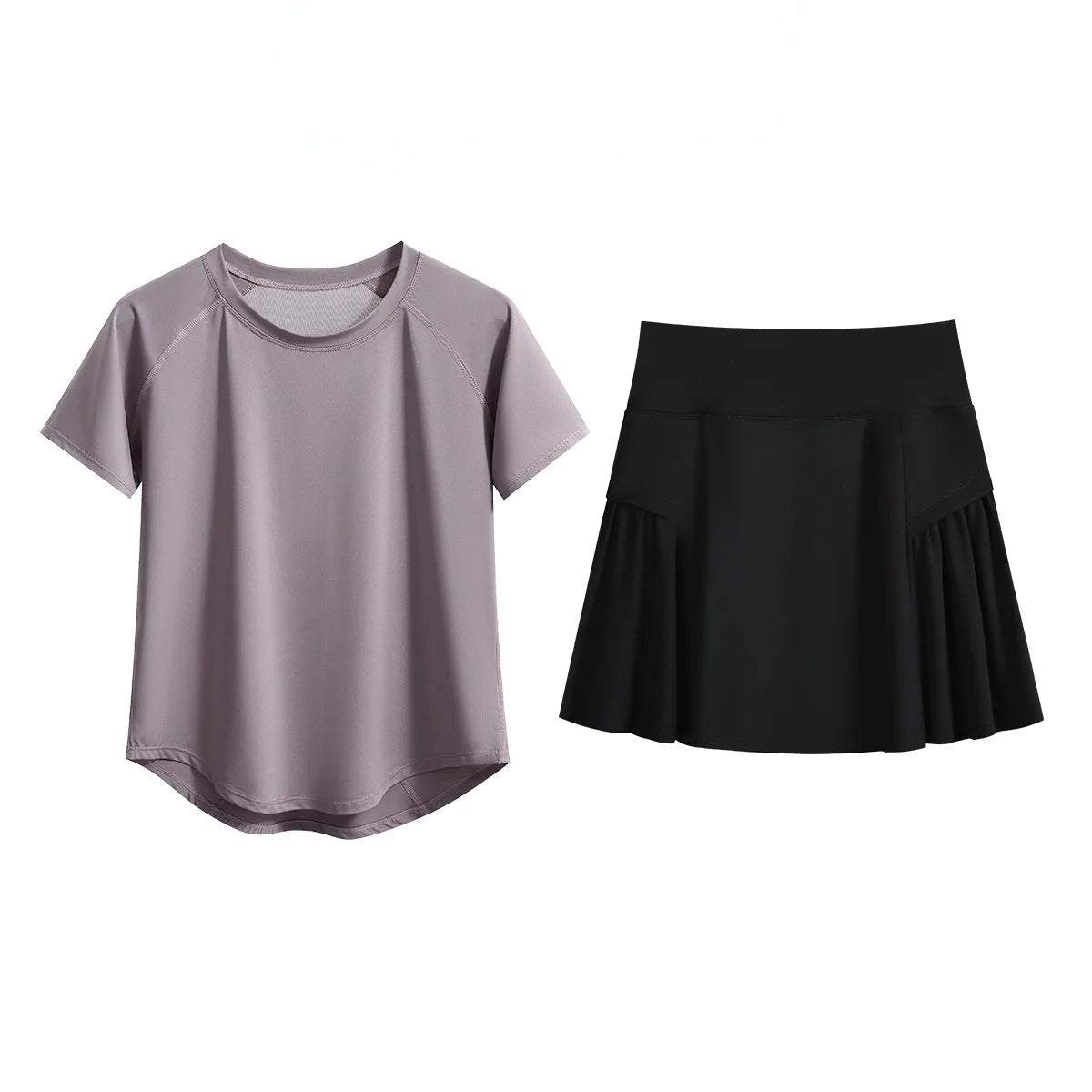 2Pcs Tennis Skirt Set