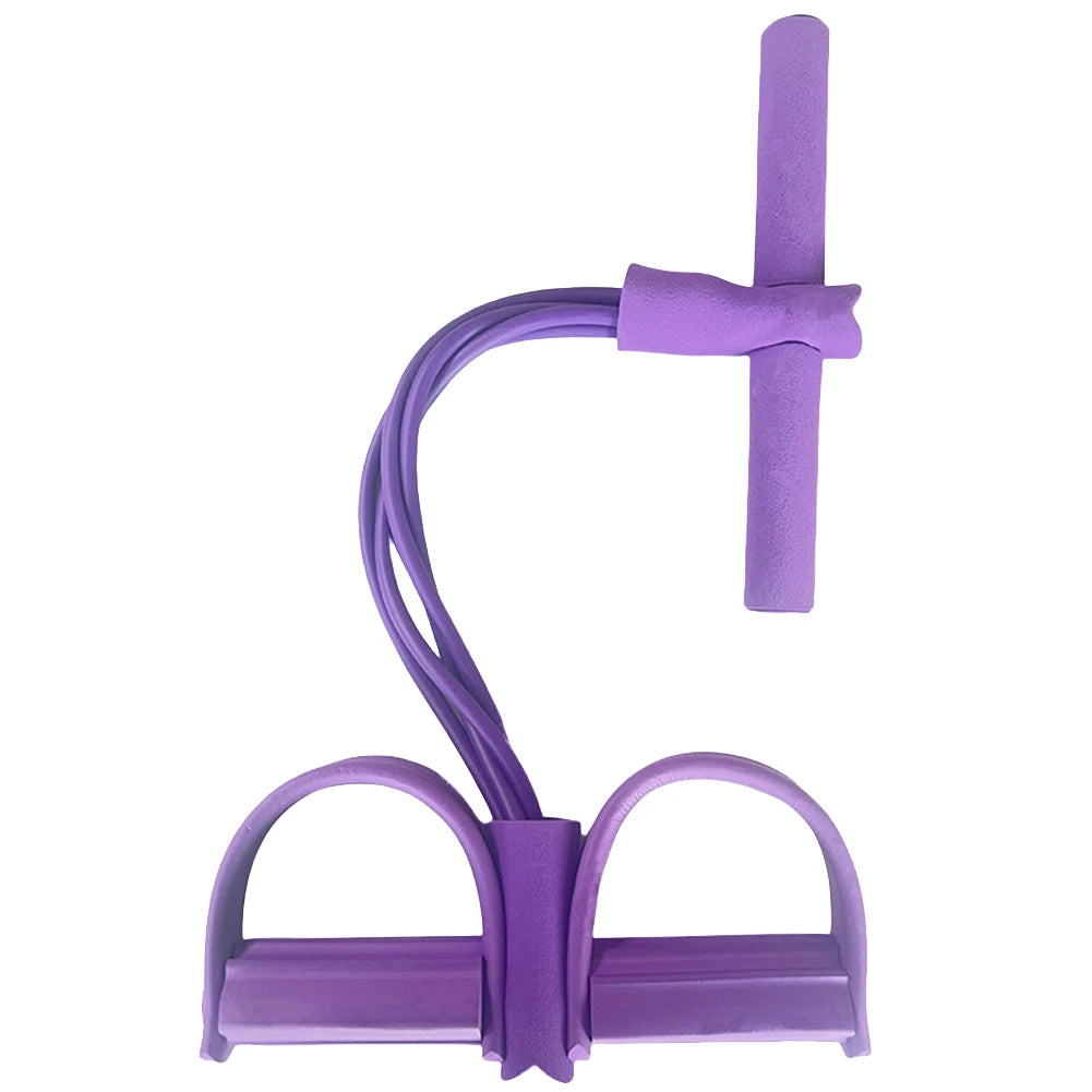4-Tube Pedal Resistance Band Fitness Tube Pedal Ankle Puller