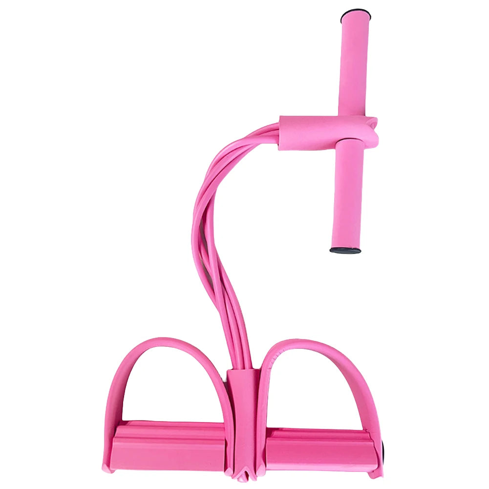 4-Tube Pedal Resistance Band Fitness Tube Pedal Ankle Puller